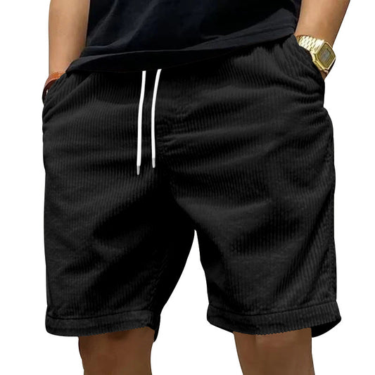 Men's Retro Corduroy Casual Shorts