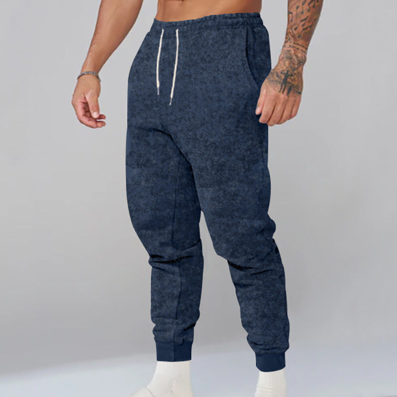 Men's Casual Sports Wide Leg Elastic Slim Fit Pants