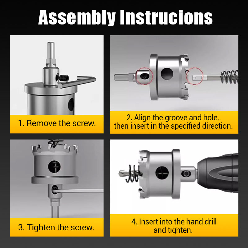 🔥Limited Time 64% Off 🔥 Carbide-Tipped Hole Cutter for Metal