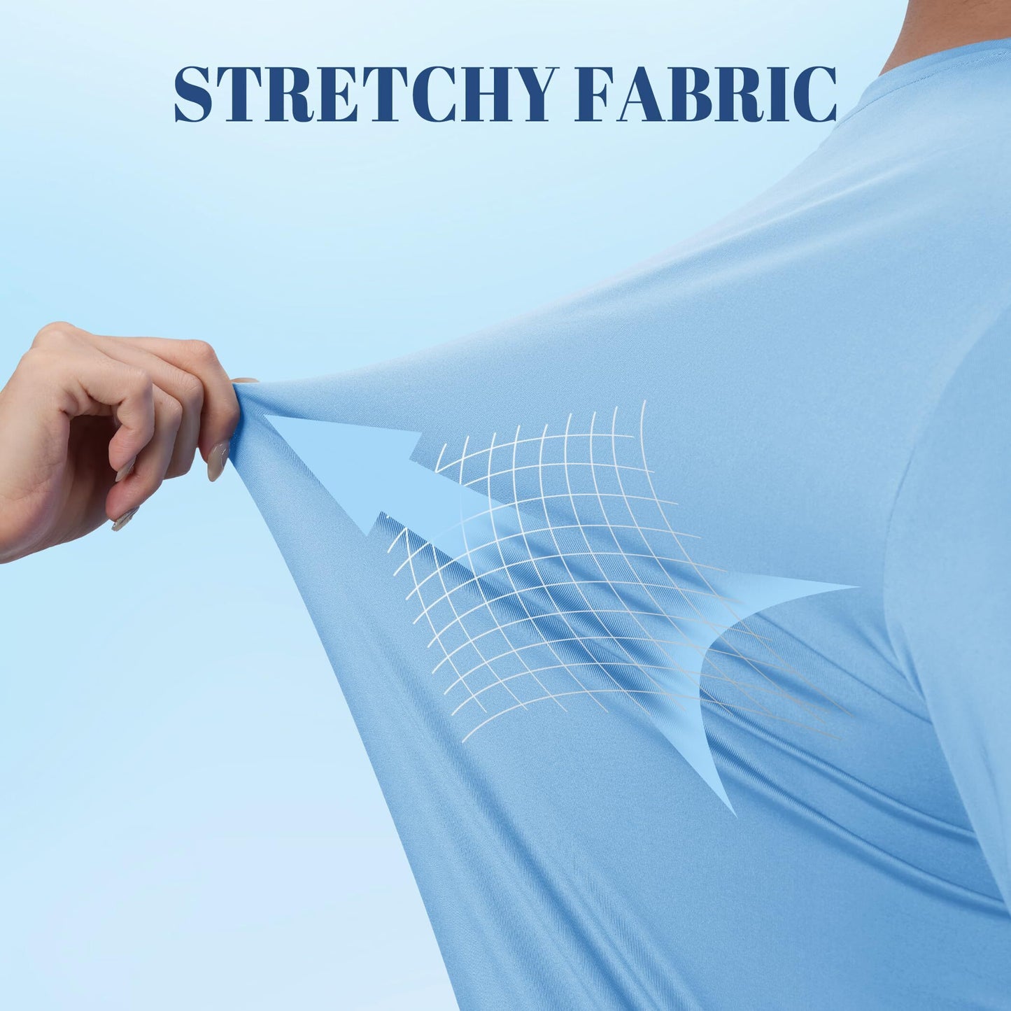 Men's Long Sleeve Shirts UPF 50+ UV Sun Protection Athletic Shirts for Hiking Running Workout Rash Guard