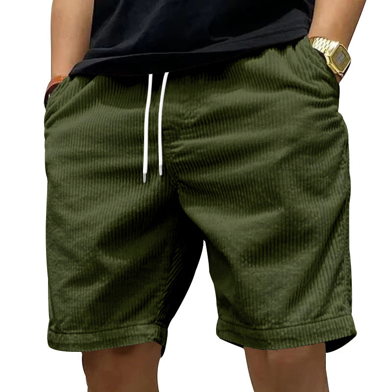 Men's Retro Corduroy Casual Shorts