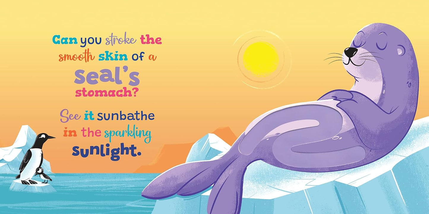 Little Hippo Books Can You Tickle a Turtle? - Children's Sensory Board Book with Touch and Feel Trails