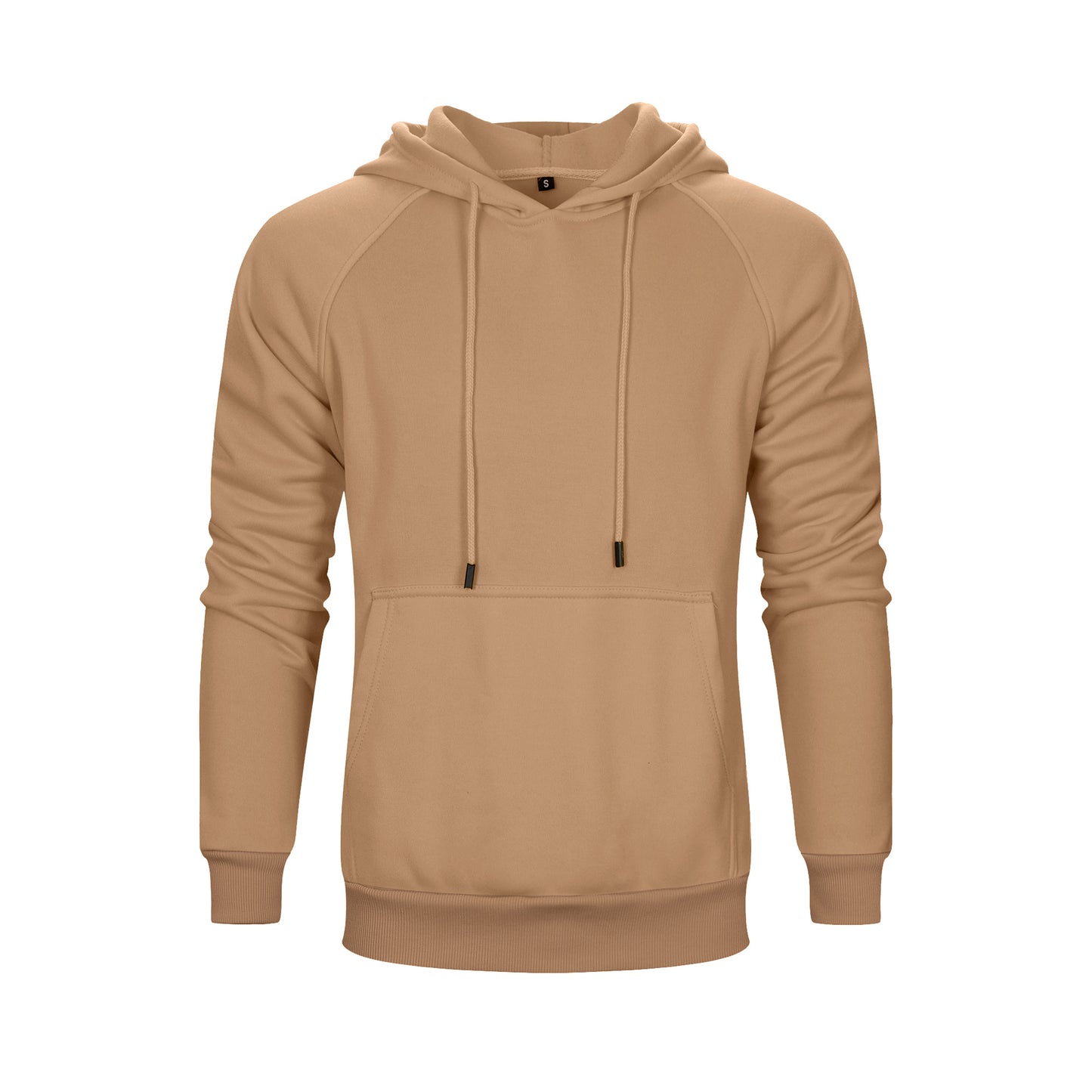 Men's Solid Color Raglan Sleeves Fleece Hoodies Sweatshirts