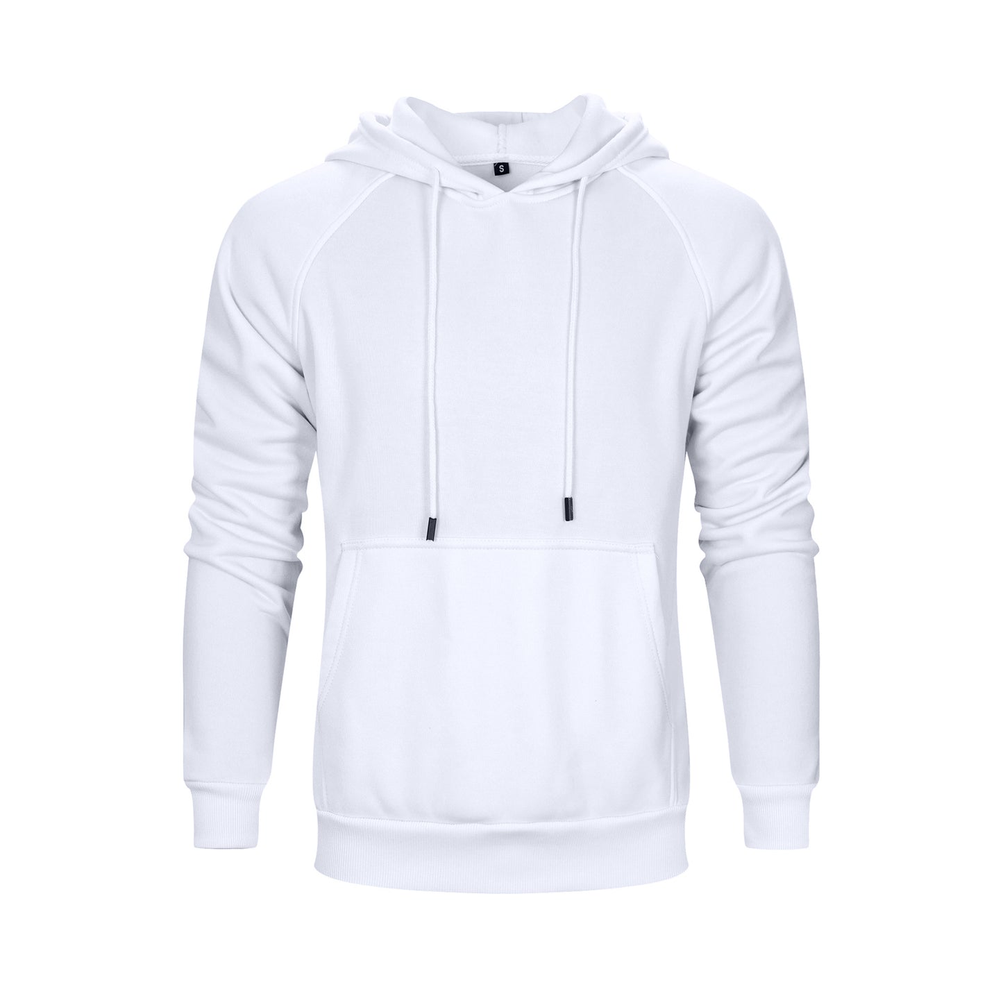 Men's Solid Color Raglan Sleeves Fleece Hoodies Sweatshirts