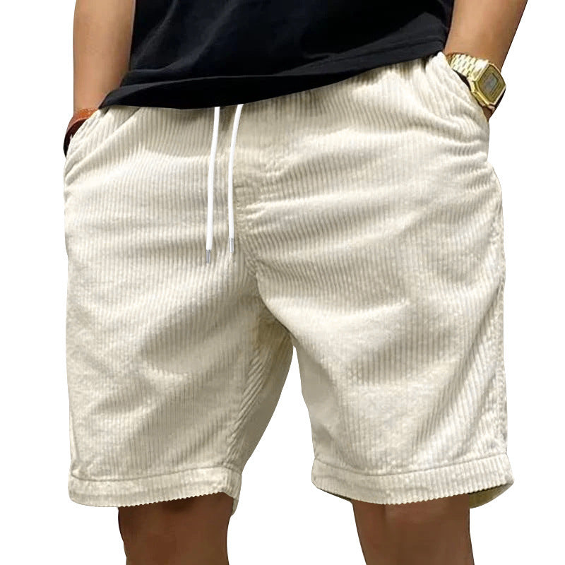 Men's Retro Corduroy Casual Shorts