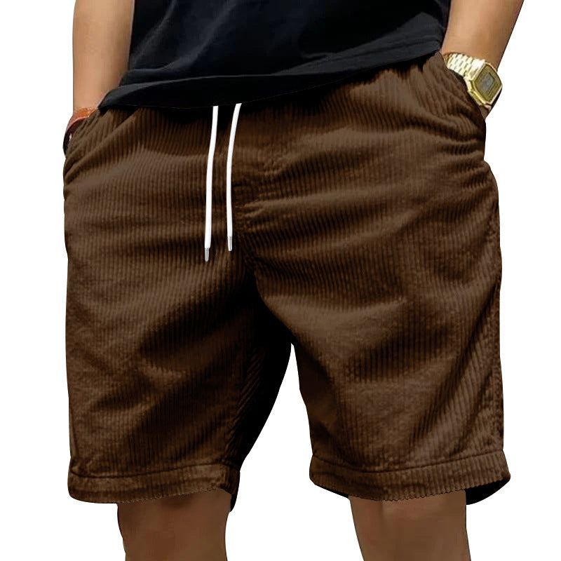 Men's Retro Corduroy Casual Shorts