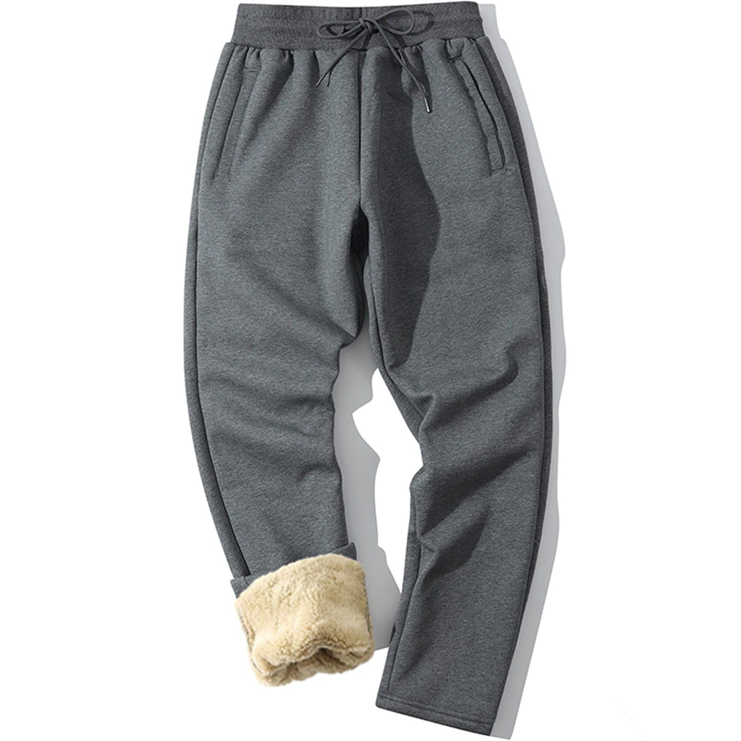 Men's Winter Sherpa Lined Fleece Sweatpants
