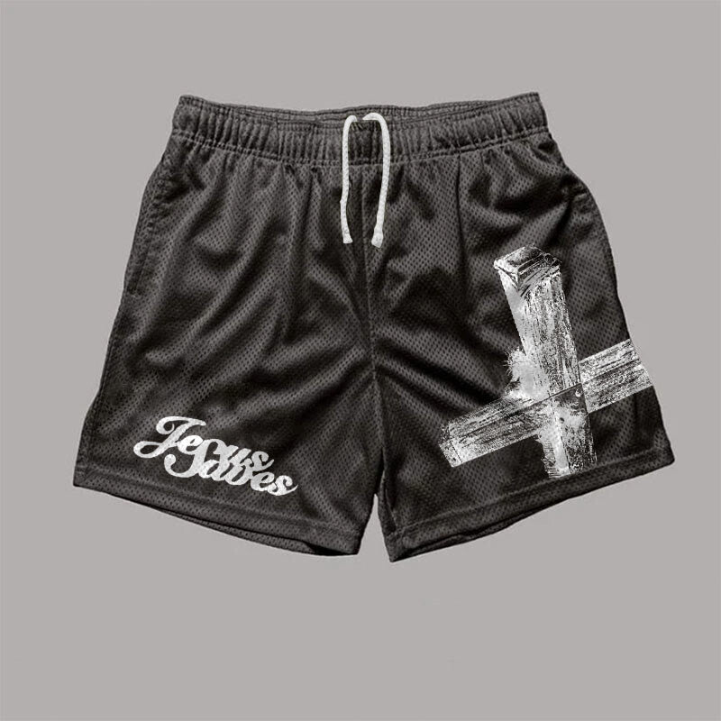Zeus Saves Print Causal Shorts