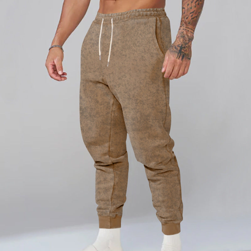 Men's Casual Sports Wide Leg Elastic Slim Fit Pants