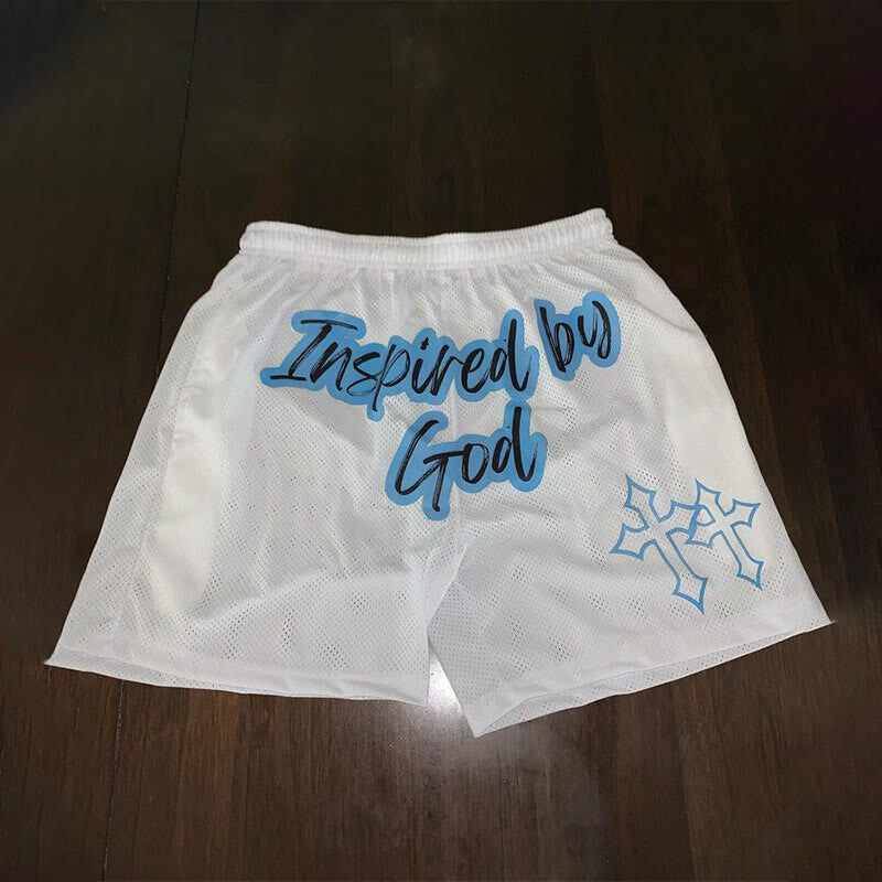 Inspired By God Print Shorts