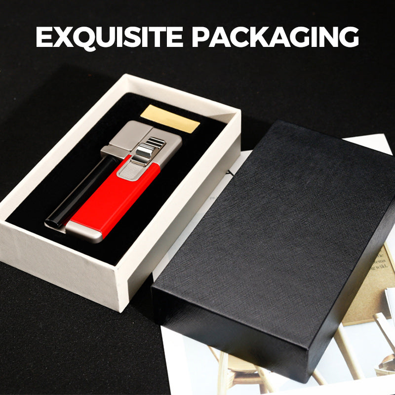 🔥Hot Sale 50% OFF💥Slant Flame Inflatable tobacco Pipe Dual Purpose Lighter